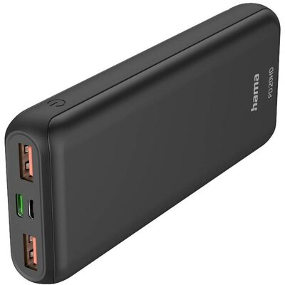 Hama PD20-HD Powerbank 20000 mAh LiPo USB-A, USB-C® Antracit