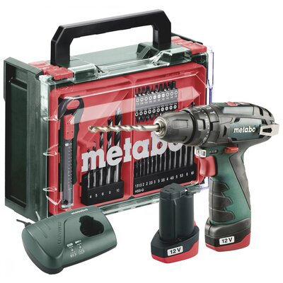 Metabo PowerMaxx SB Basic Set 600385710 Akkus ütvecsavarozó 34 Nm 18 V Vele szállított akkuk száma 2 LiHD kefe nélkül, Hordtáskával, 2. akkuval, Töltővel,