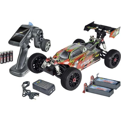 Carson Modellsport Virus 4.1 4S Brushless 1:8 RC modellautó Elektro Buggy 4WD 100% RtR 2,4 GHz Akkuval, töltőkészülékkel és adóakkukkal