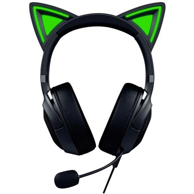 RAZER Kraken Kitty V2 Gamer Over Ear headset Vezetékes Stereo Fekete