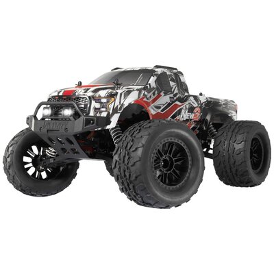 Reely New2 Super Combo Brushless 1:10 RC modellautó Elektro Monstertruck 4WD 100% RtR 2,4 GHz Akkuval, töltőkészülékkel és adóakkukkal