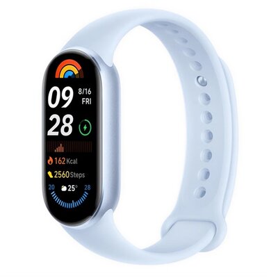 XIAOMI BHR8346GL XIAOMI Smart Band 9 bluetooth okoskarkötő (v5.4, aktivitásmérő, alvásmonitor, 150 sport mód, vízálló, 5 ATM) VILÁGOSKÉK