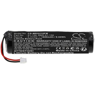 CAMERON SINO CS-MRG210FM CAMERON SINO Lithium akkumulátor (6.0V/1600mAh, McMurdo 91-156 kompatibilis) FEKETE