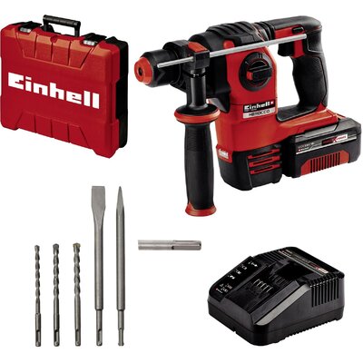 Einhell Power X-Change HEROCCO Kit +5 (1x3,0Ah) SDS-Plus-Akkus fúrókalapács 18 V 3.0 Ah Lítiumion akkuval, Hordtáskával, Tartozékokkal