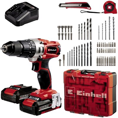 Einhell Power X-Change TE-CD 18/2 Li-i +64 (2x2,0 Ah) 2 sebességfokozat-Akkus ütvefúró-csavarozó 2. akkuval