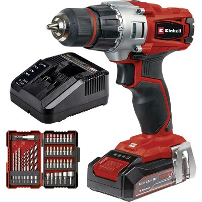 Einhell Power X-Change TE-CD 18/2 Li +39 (1x2,5 Ah) 4514219 Akkus fúrócsavarozó 18 V 2.5 Ah Lítiumion akkuval, Töltővel, Hordtáskával