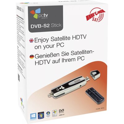 PCTV Systems PCTV DVB-S2 Stick 461E DVB-S TV stick Távirányítóval, Felvétel funkció Tunerek száma: 1