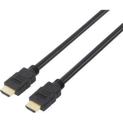 SpeaKa Professional HDMI Csatlakozókábel HDMI-A dugó, HDMI-A dugó 15.00 m Fekete SP-7870116 Audio Return Channel, aranyozott érintkező HDMI kábel