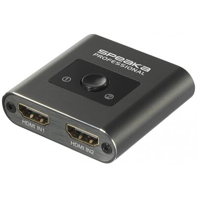 SpeaKa Professional SP-HSW-231 2 port HDMI switch Ultra HD-re alkalmas 7680 x 4320 pixel