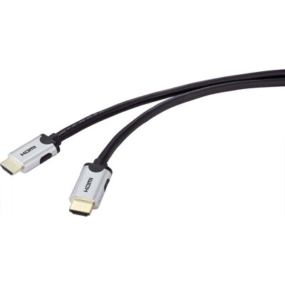 HDMI kábel, HDMI dugó - HDMI dugó, 2 m, fekete, Ulra HD (8K) SpeaKa Professional SP-9063172