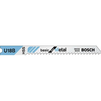 Bosch Accessories 2609256766 Homlokfűrész penge HSS, U 18 B Basic fémhez 2 db