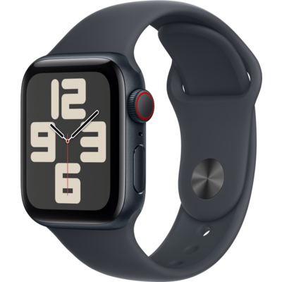 Apple Watch SE2 v3 Cellular 40mm fekete alutok, sportszíj M/L