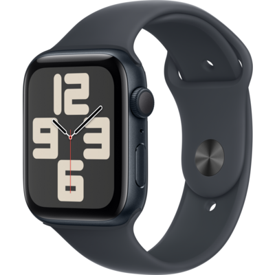 Apple Watch SE2 v3 GPS 44mm fekete alutok, sport szíj M/L