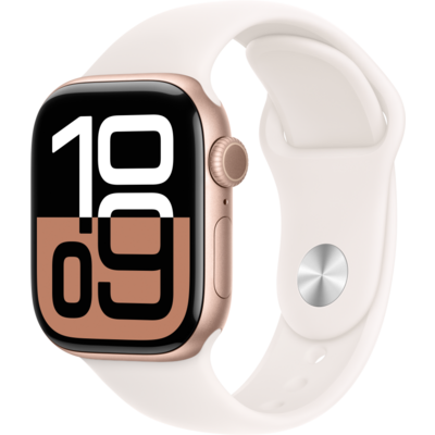 Apple Watch S10 Cellular 42mm rosgold alutok, rose sport M/L