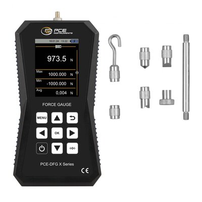 PCE Instruments PCE-DFG 1000 X Erőmérő készülék - 1000 N Gyári standard (tanúsítvány nélkül)