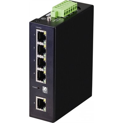 Ipari Ethernet switch 1+4 port 10/100/1000 MBit/s, TRU COMPONENTS TC-9744168