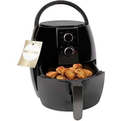 Clatronic FR 3780 H Forrólevegős fritőz 1350 W Fekete, Titán