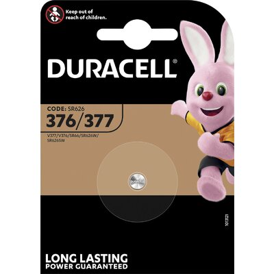 Duracell Gombelem 377 1.55 V 1 db 28 mAh Ezüstoxid SR66