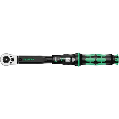 Wera Click-Torque C 2 R/L 05075625001-DAkkS Nyomatékkulcs Kalibrált (DAkkS) 1/2 (12.5 mm) 20 - 100 Nm