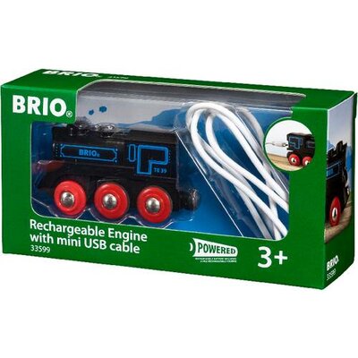 Brio 33599 Fekete akkus mozdony