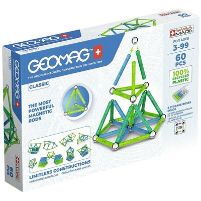 Geomag Építőelem készlet Constructor Építőelemek száma: 60 Korosztály: 3 éves kortól