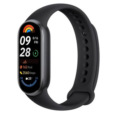 XIAOMI BHR8337GL XIAOMI Smart Band 9 bluetooth okoskarkötő (v5.4, aktivitásmérő, alvásmonitor, 150 sport mód, vízálló, 5 ATM) FEKETE