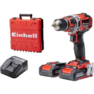 Einhell TP-CD 18/50 Li BL (2x2,0Ah) 4513896 Akkus fúrócsavarozó 18 V 2 Ah Lítiumion kefe nélkül, 2. akkuval, Töltővel, Hordtáskával