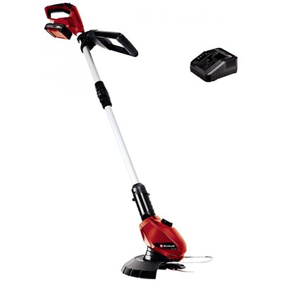 Einhell Power X-Change GE-CT 18 Li Kit Akku Fűszegély nyíró Akkuval, Állítható magasságú fogantyú 18 V 2000 mAh Vágási szélesség (max.): 24 cm