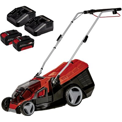 Einhell Power X-Change GE-CM 36/36 Li (2x 4,0Ah) Akku Fűnyíró 2 db akkuval 2 x 18 V Vágási szélesség (max.) 36 cm Alkalmas 400 m²