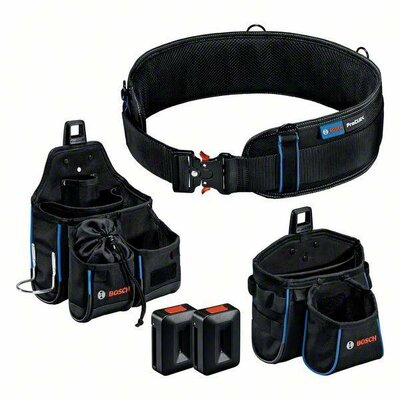 Bosch Professional Kit belt 93, GWT 2, GWT 4, 2x holder 1600A0265P Szerelő, Kisiparos Szerszámtartó öv