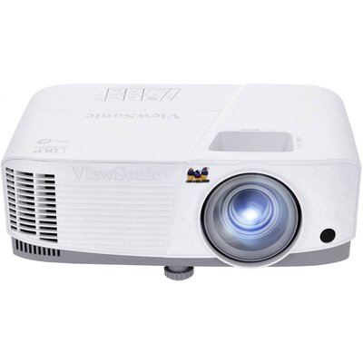 Viewsonic Kivetítő PA503W DLP 3800 null 1280 x 800 WXGA 3D képes, Automatikus trapéz korrigálás, HD képes, Távirányítóval, VGA bemenet, Beépített hangszóró