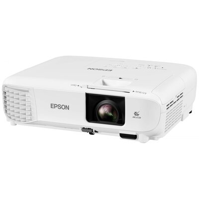 Epson Kivetítő EB-X49 3LCD 3600 null 1024 x 768 XGA 2 VGA bemenet, Automatikus trapéz korrigálás, Beépített hangszóró, Távirányítóval, USB-s kijelző, USB A