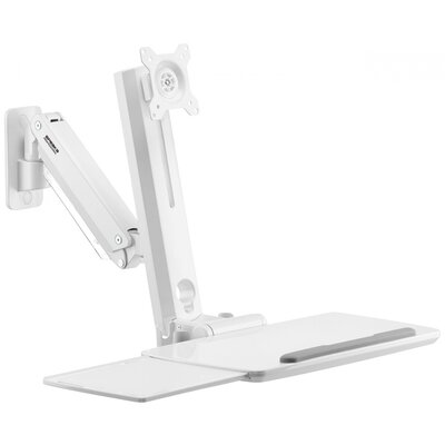 SpeaKa Professional SP-MM-950 1 részes Monitor fali tartó 43,2 cm (17) - 88,9 cm (35) Fehér Állítható magasságú, Csuklóval mozgatható, Dönthető