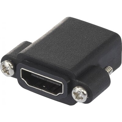 SpeaKa Professional SP-9082612 HDMI Átalakító [1x HDMI alj - 1x HDMI alj] Fekete Csavarozható