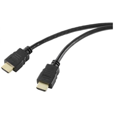 SpeaKa Professional HDMI Csatlakozókábel HDMI-A dugó, HDMI-A dugó 1.00 m Fekete SP-10481284 8K UHD, PVC köpeny HDMI kábel