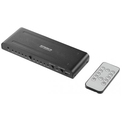 SpeaKa Professional SP-HDA-550 4 port HDMI switch ARC (Audio Return Channel) 4096 x 2160 pixel