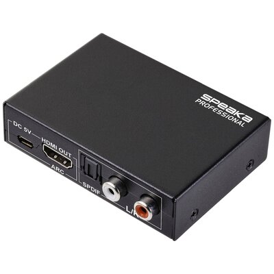 SpeaKa Professional Audio Konverter [HDMI - HDMI] 3840 x 2160 Pixel