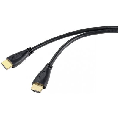 SpeaKa Professional HDMI Csatlakozókábel HDMI-A dugó, HDMI-A dugó 5.00 m Fekete SP-10133292 4K UHD, Audio Return Channel HDMI kábel