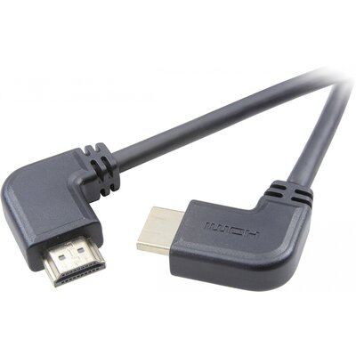 SpeaKa Professional HDMI Csatlakozókábel HDMI-A dugó, HDMI-A dugó 1.50 m Fekete SP-7870392 4K UHD, Audio Return Channel, aranyozott érintkező HDMI kábel