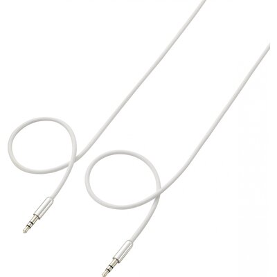 SpeaKa Professional SP-7870096 Jack Audio Csatlakozókábel [1x Jack dugó, 3,5 mm-es - 1x Jack dugó, 3,5 mm-es] 3.00 m Fehér SuperSoft köpeny