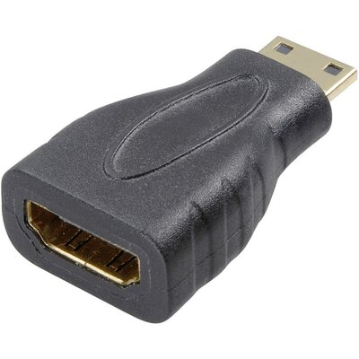 SpeaKa Professional SP-7869908 HDMI Átalakító [1x HDMI dugó, C mini - 1x HDMI alj] Fekete aranyozott érintkező