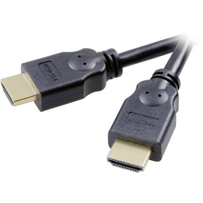 SpeaKa Professional HDMI Csatlakozókábel HDMI-A dugó, HDMI-A dugó 1.50 m Fekete SP-7869884 4K UHD, Audio Return Channel, aranyozott érintkező HDMI kábel