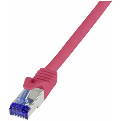 LogiLink C6A044S RJ45 CAT 6A S/FTP 1.50 m Piros 1 db