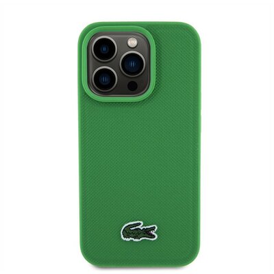 Lacoste Iconic Petit Pique Woven Logo iPhone 15 Pro Max MagSafe tok, zöld