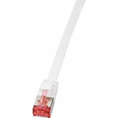 LogiLink CF2061S RJ45 Hálózati kábel, patchkábel CAT 6 U/FTP 3.00 m Fehér aranyozott érintkező 1 db