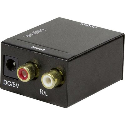 LogiLink CA0102 Toslink / RCA Audio Átalakító Fekete