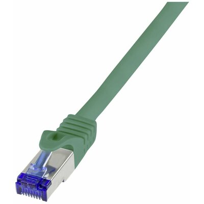 LogiLink C6A075S RJ45 CAT 6A S/FTP 5.00 m Zöld 1 db