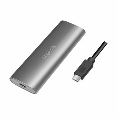 LogiLink UA0389 SATA merevlemez doboz M.2 PCIe NVMe SSD, M.2 SATA SSD USB-C®