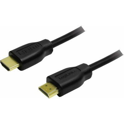 LogiLink HDMI Csatlakozókábel HDMI-A dugó, HDMI-A dugó 0.20 m Fekete CH0076 4K UHD HDMI kábel