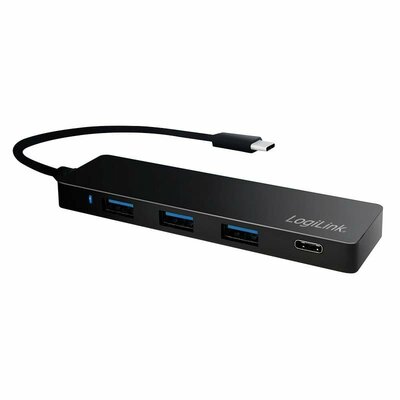 LogiLink UA0311 4 port USB-C® (USB 3.1) Multiport hub Fekete